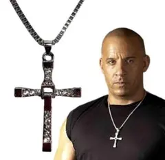 「ワイルド・スピード　ドム　ネックレス/ロザリオ　シルバー」jo-db