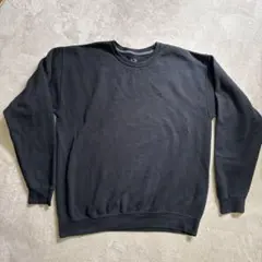 フルーツオブザルーム ブラック クルーネックスウェット