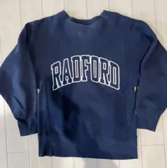 90 USA 刺繍　チャンピオン　リバースウィーブ　　ネイビー　ブライスランズ