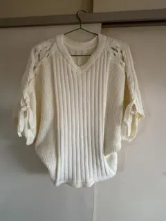 azul by mousy ニットベスト アイボリー