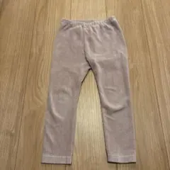 くすみピンク コーデュロイ　レギンス　ユニクロ