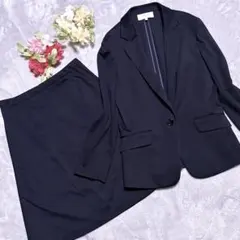 近年モデル【未使用】アンタイトル スーツ スカート ストレッチ 超伸縮 紺色 M