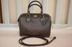 コーチ COACH ショルダーバッグ シグネチャー 2way ミニボストン