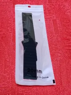 ❤20mm✨黒・オレンジ❤シリコンバンド✨時計ペルト❤マグネット式✨簡単装着❤