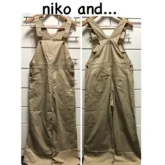 ニコアンド　 ベージュ　オーバーオール　サロペット　③ M nikoand...