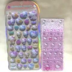 正規品★キティ コットンパフィー タイルシール 2点セット