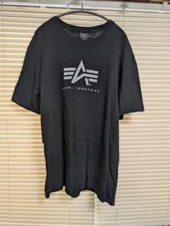 ALPHA INDUSTRIES ブラック Tシャツ X-LARGE