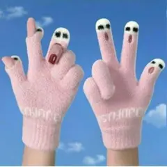 新品 レディース ニット手袋 ホワイト タッチパネル対応