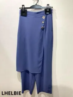 LHELBIE レイヤードパンツ　ブルーのサムネイル