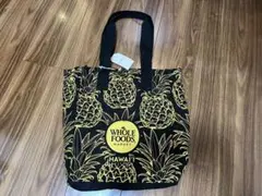 Whole Foods Market パイナップル柄エコバッグ　前後ポケット付き