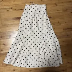 ドット柄 マーメイドスカート M ナイスクラップ　NICE CLAUP