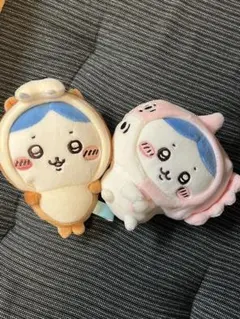 ちいかわ ハチワレ ぬいぐるみキーホルダー ラッコ マンボウ