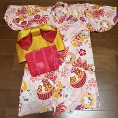 【ハローキティ】子供　浴衣のサムネイル