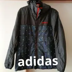 ✴adidas フード付きドット柄ジャケット