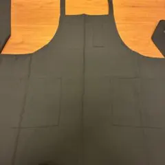 シンプル 無地 ブラック エプロン