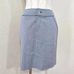 未使用級◎ロートレアモン ストライプ柄タイトスカート（38）膝上丈　ポケット付き