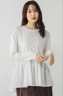 グローバルワーク　ヘビロッTEE アソート切り替えプルオーバー　M