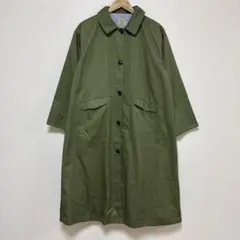 samansa mos2 ステンカラーコート　トレンチコート　カーキ　F
