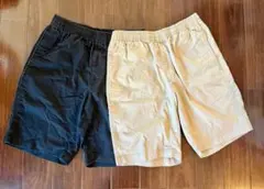 ユニクロ ドライストレッチイージーショーツ　ブラック　ベージュ　Sサイズ　２枚