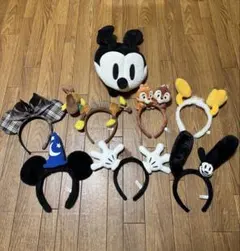 ディズニーキャラクターカチューシャ6点セット - メルカリ
