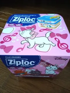 【Ziploc× ディズニー】 おしゃれキャットマリー保存容器・2個セット