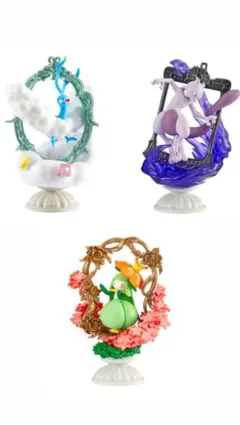 ポケモン デコラティブフレームコレクション2 ミュウツー チルタリスドレディア