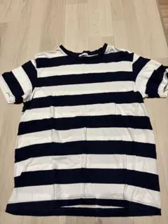GU ボーダーTシャツ ネイビー×ホワイト