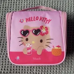 新品未使用　オリーブヤング限定 日焼けキティ トラベルポーチ 韓国ハローキティ