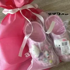 クロックス ハローキティ フレンズ ピンク サンダル 厚底 レース