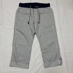 Lee ヒッコリー ストライプ クロップドパンツ L sizeのサムネイル