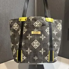 【美品】russet モノグラム ショルダーバッグ グレー×イエローのサムネイル