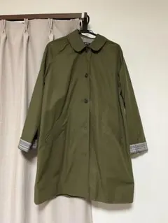 A.P.C ステンカラーコート　カーキ