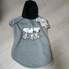 【新品・タグ付き】PEANUTS スヌーピー 犬用パーカー グレー Lサイズのサムネイル
