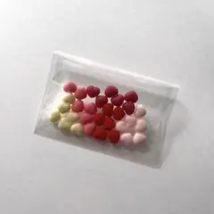 ネイルパーツ マットハート 30個セット