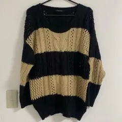 【冬物処分SALE】INGNI ニットセーター Mサイズ 黒とベージュ