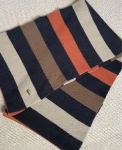LACOSTE ストライプ ニットマフラー