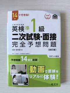 【美品】英検準1級 二次試験・面接 完全予想問題（CD・DVD付）