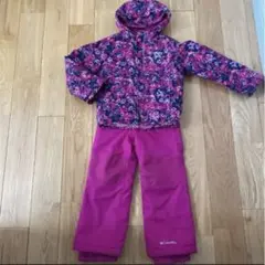 コロンビア　Colombia子ども用 花柄スノーウェアセット　XXS