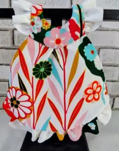 No.131　エプロン　市松人形