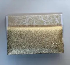 皇居 長財布 菊の御門 二つ折り ゴールド 金色 牛革 箱付き 新品未使用