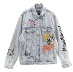 ZARA クラッシュ加工 デニムジャケット