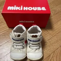 ミキハウス ファーストベビーシューズ 白