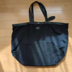 IBIZA　ビッグ トートバッグ ブラック レザーコンビ　訳あり品の為お買い得品のサムネイル