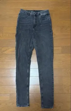 H&M スキニーデニムパンツ ブラック 155/72A