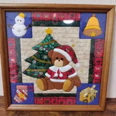 【値下げ】きめ込みパッチワーク完成品 きめこみパッチワーク welcome 小 額付き 完成品 - メルカリ