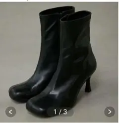 AZUL by moussy ブラックショートブーツ