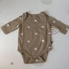 babyGap ロンパース 犬柄 長袖　0m-3m 日本サイズ50cmのサムネイル