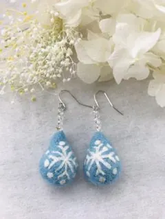 雪のピアス しずく