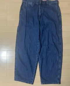 ダークブルー ストレートデニム Lサイズ