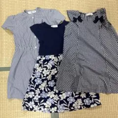 moo non non 半袖 トップス 3点セット 130cmのサムネイル